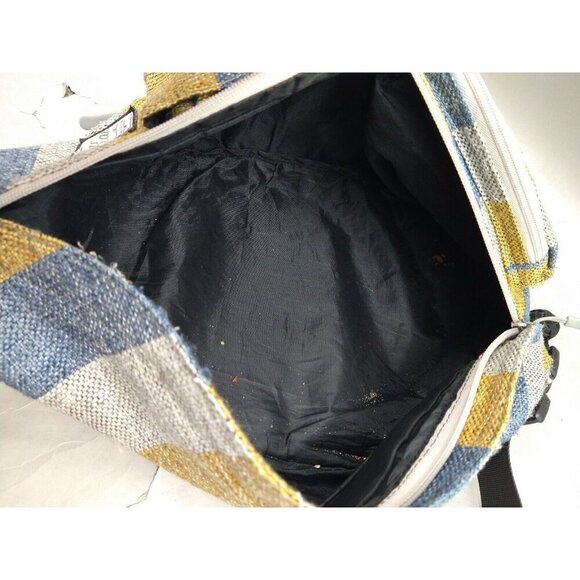 Kamo Unisex Slingbag Crossbody Backpack Multipurpose Lightweight Canvas Striped - Picture 3 of 6